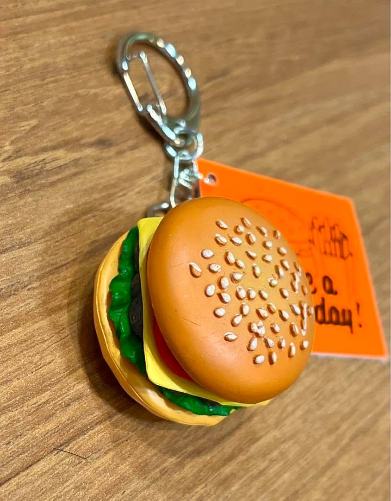 食品サンプル☆食べかけハンバーガー☆おまけトマトキーホルダー新品 Amazon.co.jp: キーホルダー ハンバーガー 食品サンプル ハンド